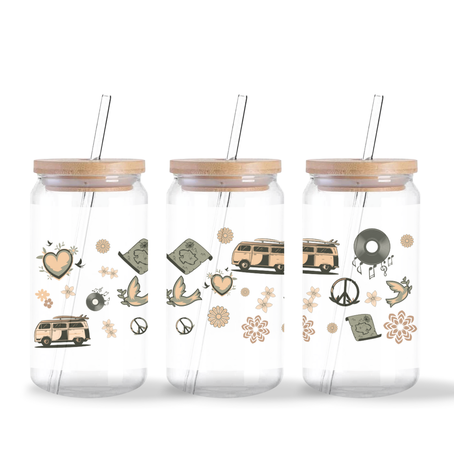 Boho Bliss Glass Tumbler