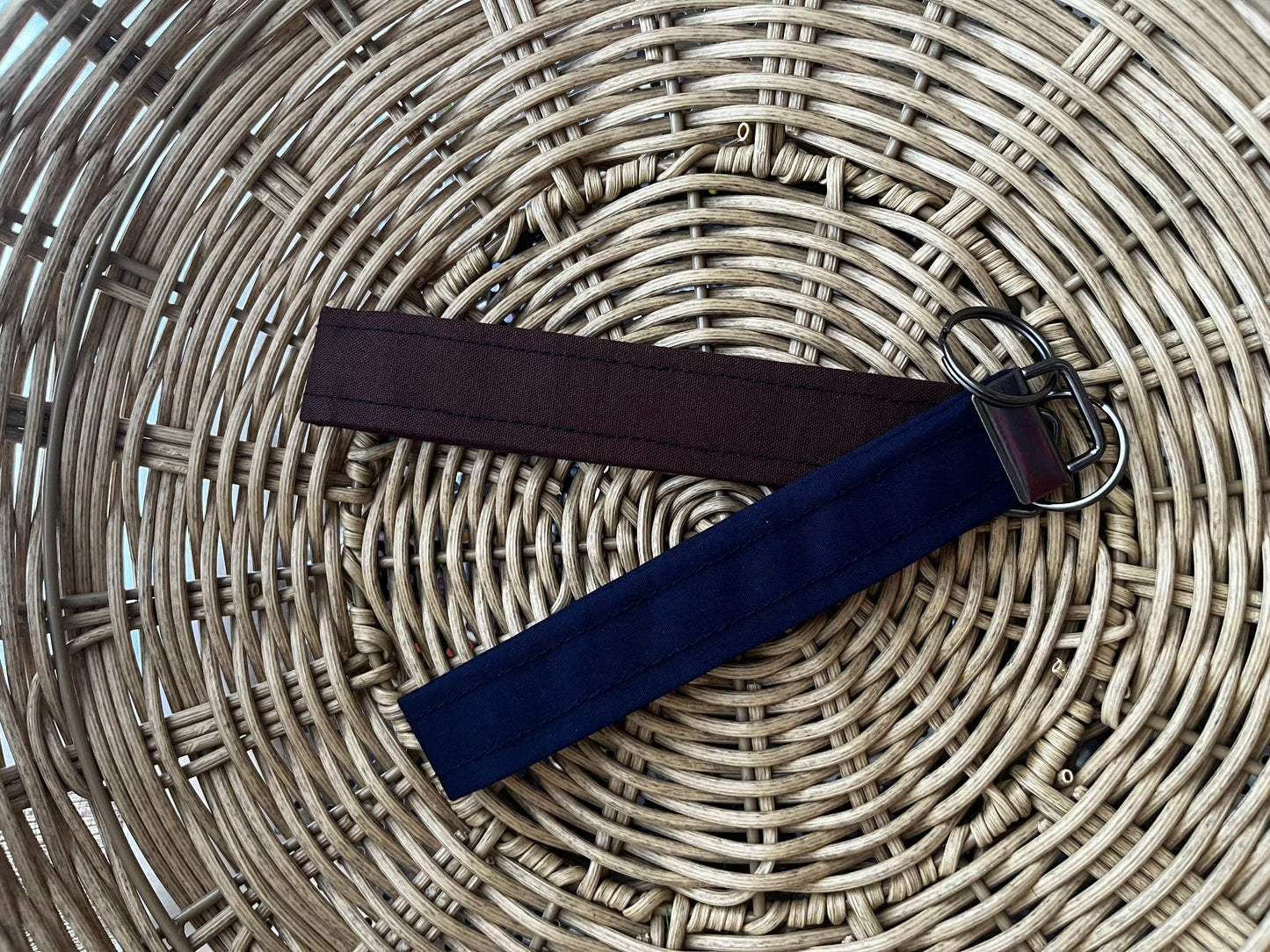 Navy Keychain Wristlet