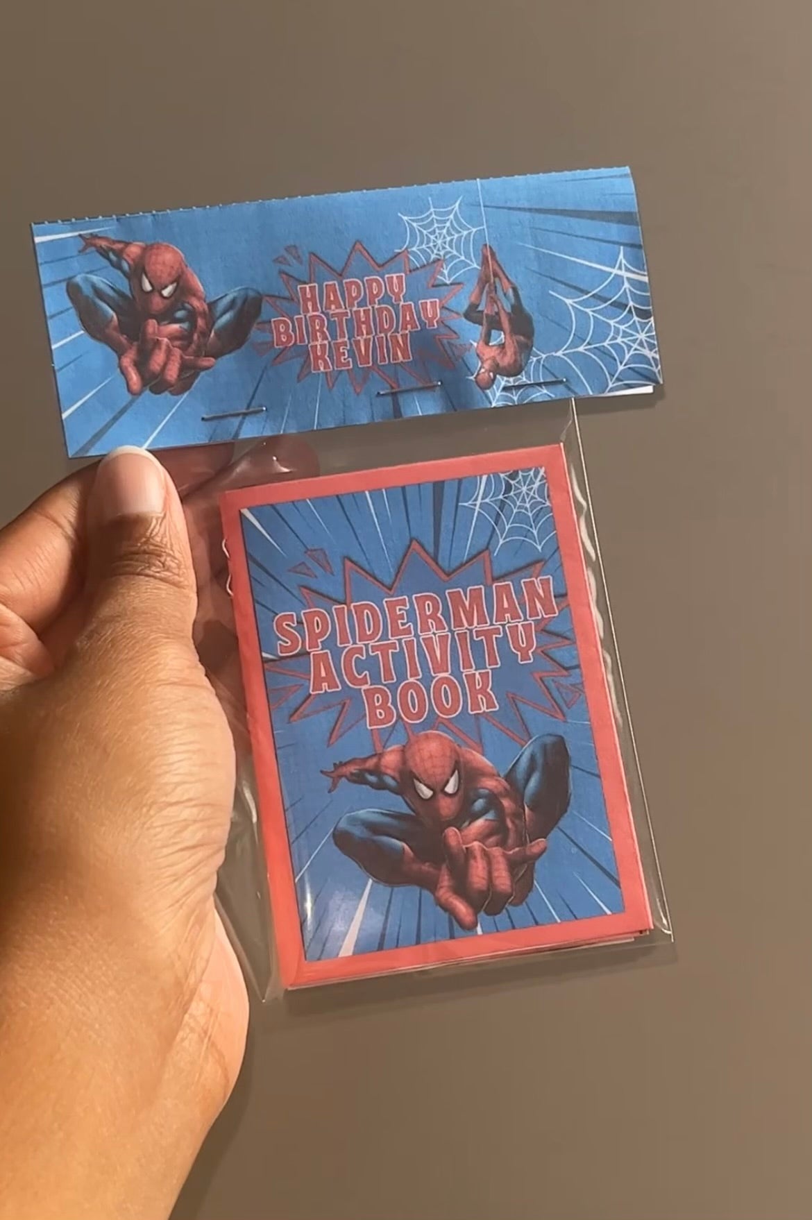 Comic Book Web Hero Birthday Party Favors | Activity Booklet & Editable Topper Template | Printable Digital Download