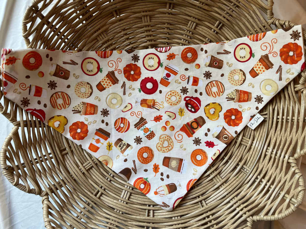 Pumpkin Spice & Apple Cider Dog Bandana