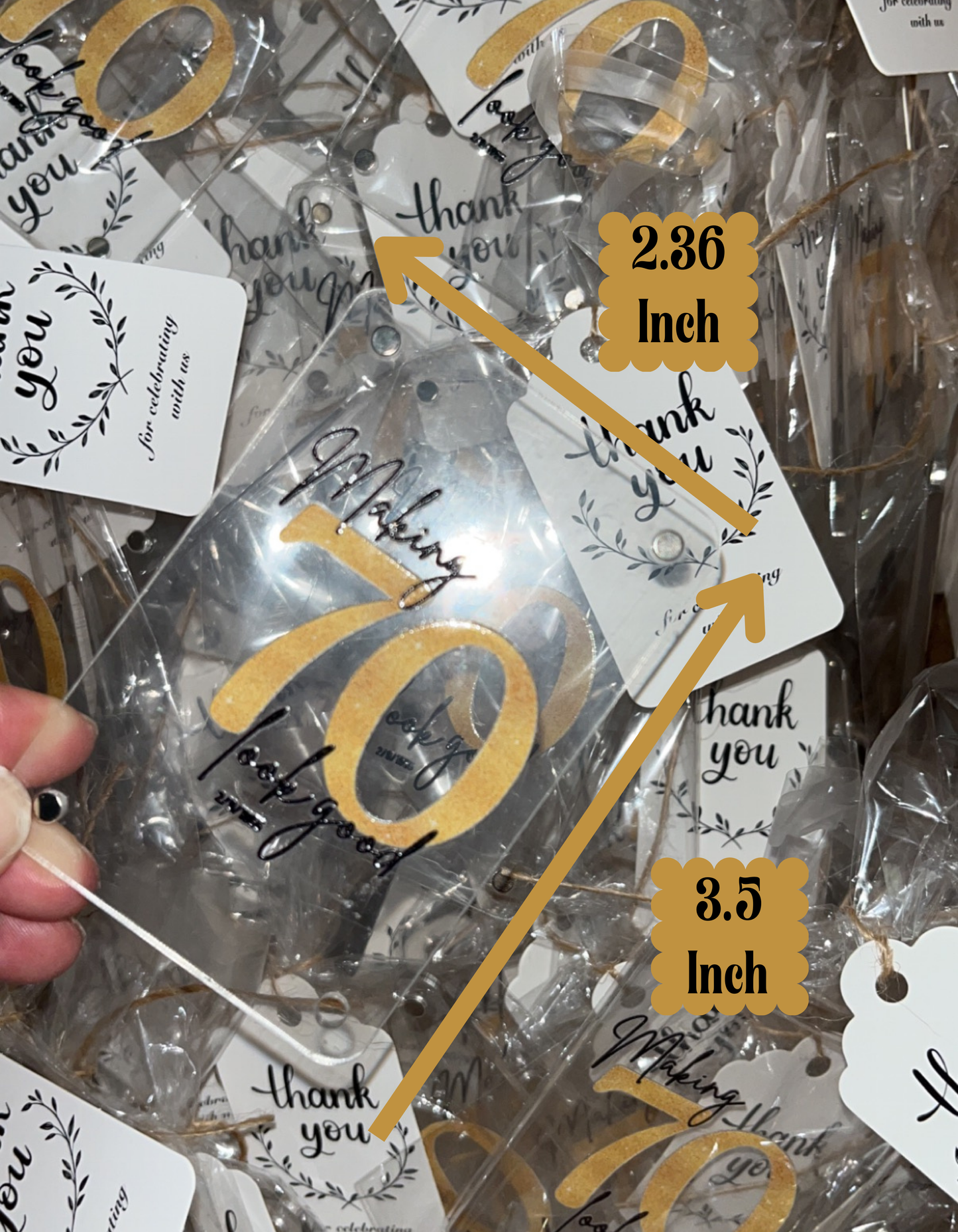 Personalized 'Making 70 Look Good' Acrylic Magnet - Perfect Party Favors for 30th, 40th, 50th, 60th, 70th & 80th Birthday Celebrations