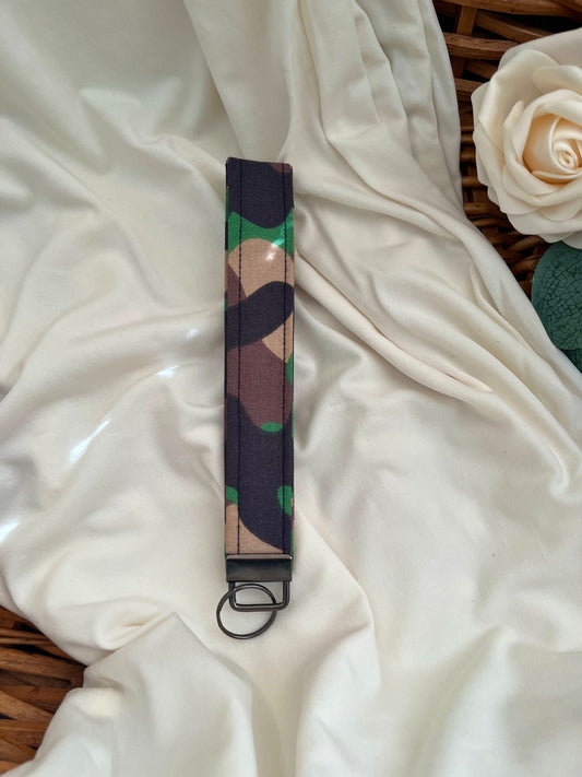 Camo Keychain Wristlet