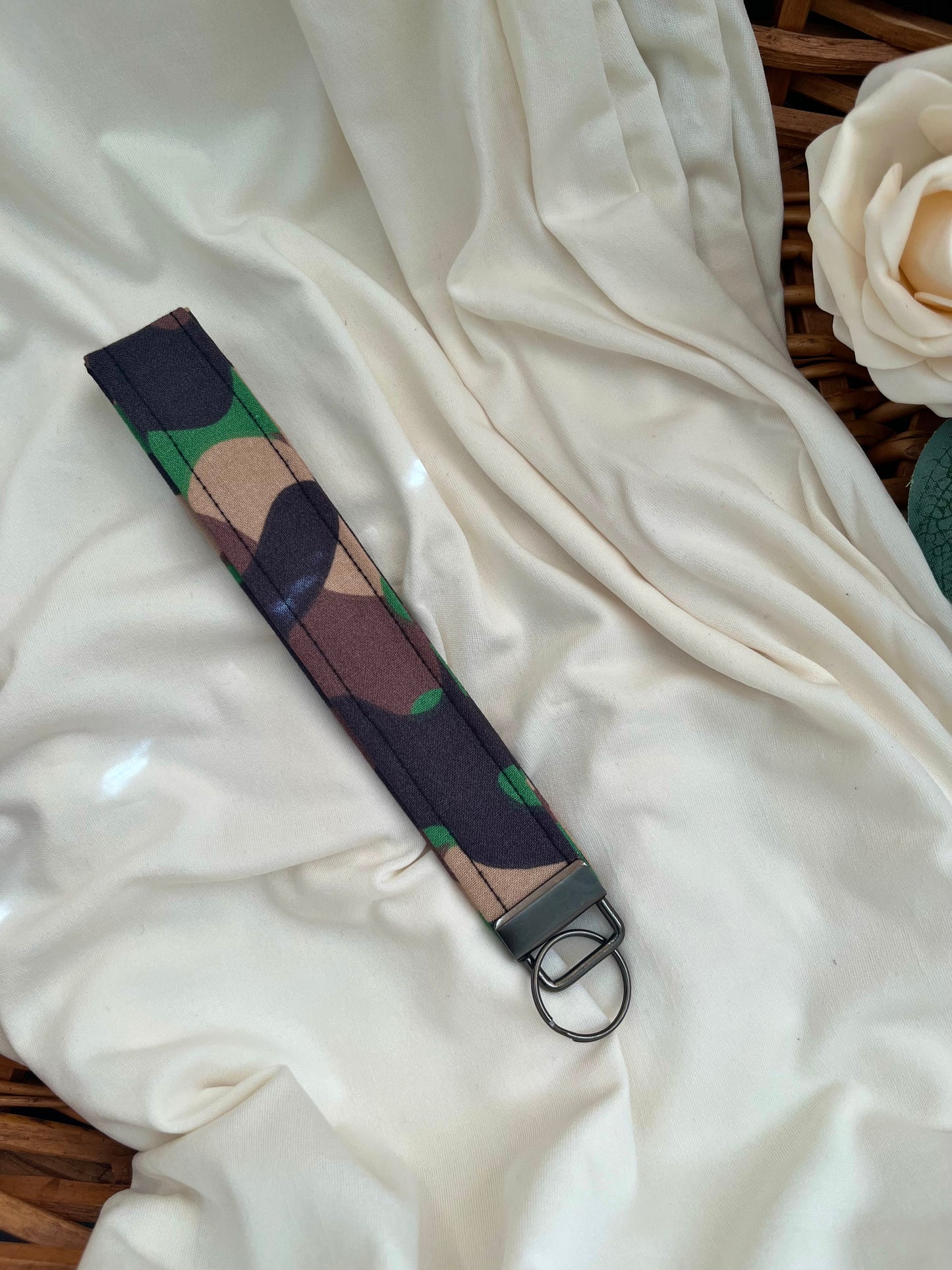 Camo Keychain Wristlet