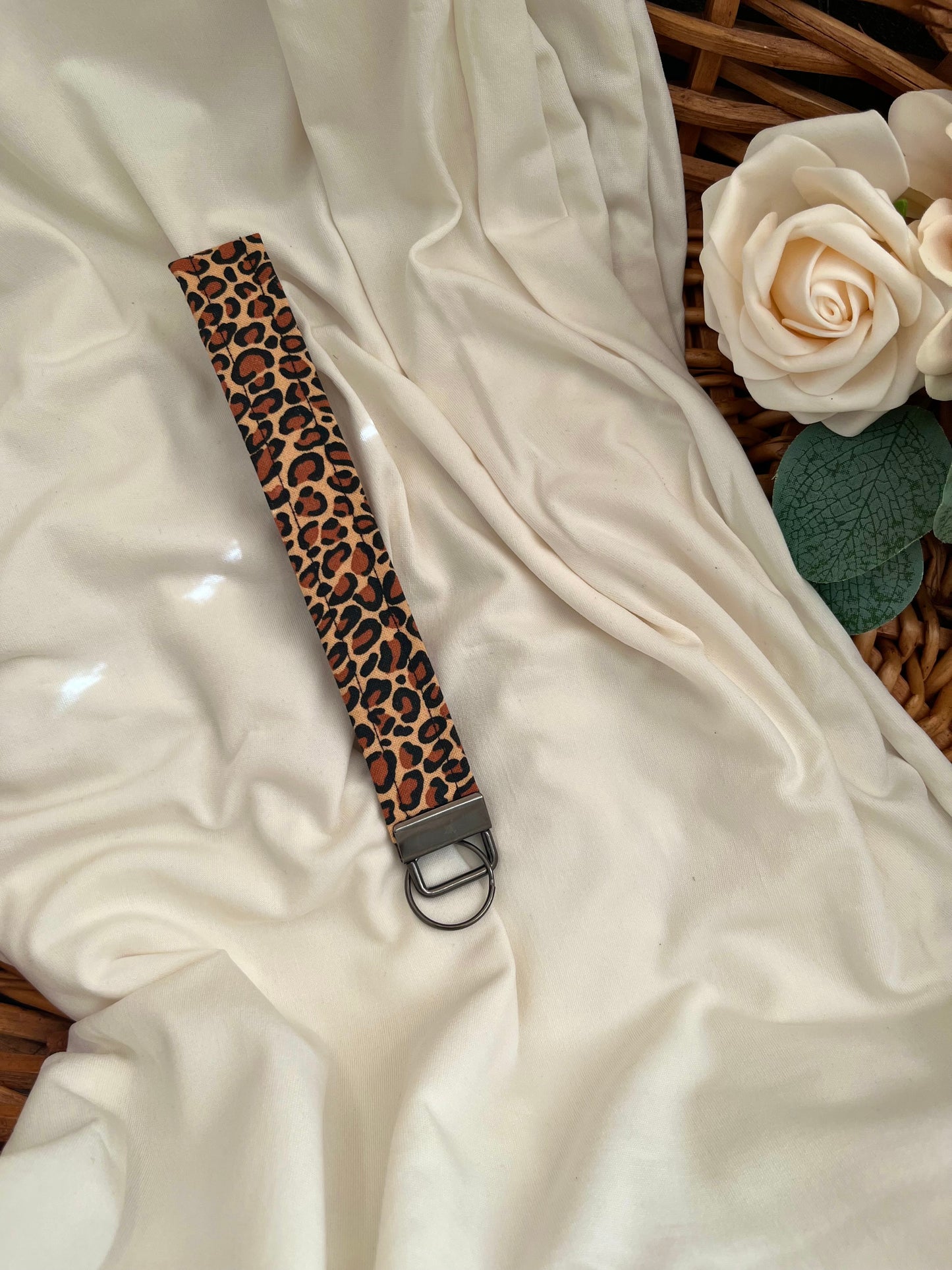 Cheetah Duo Keychain Wristlet