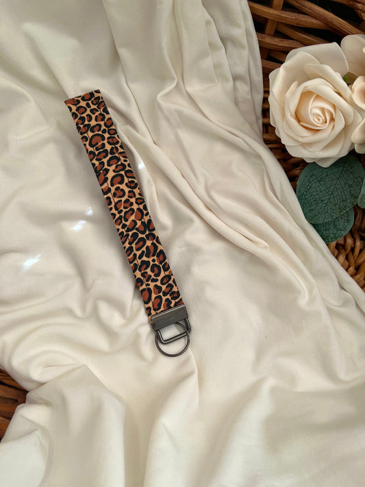 Cheetah Duo Keychain Wristlet