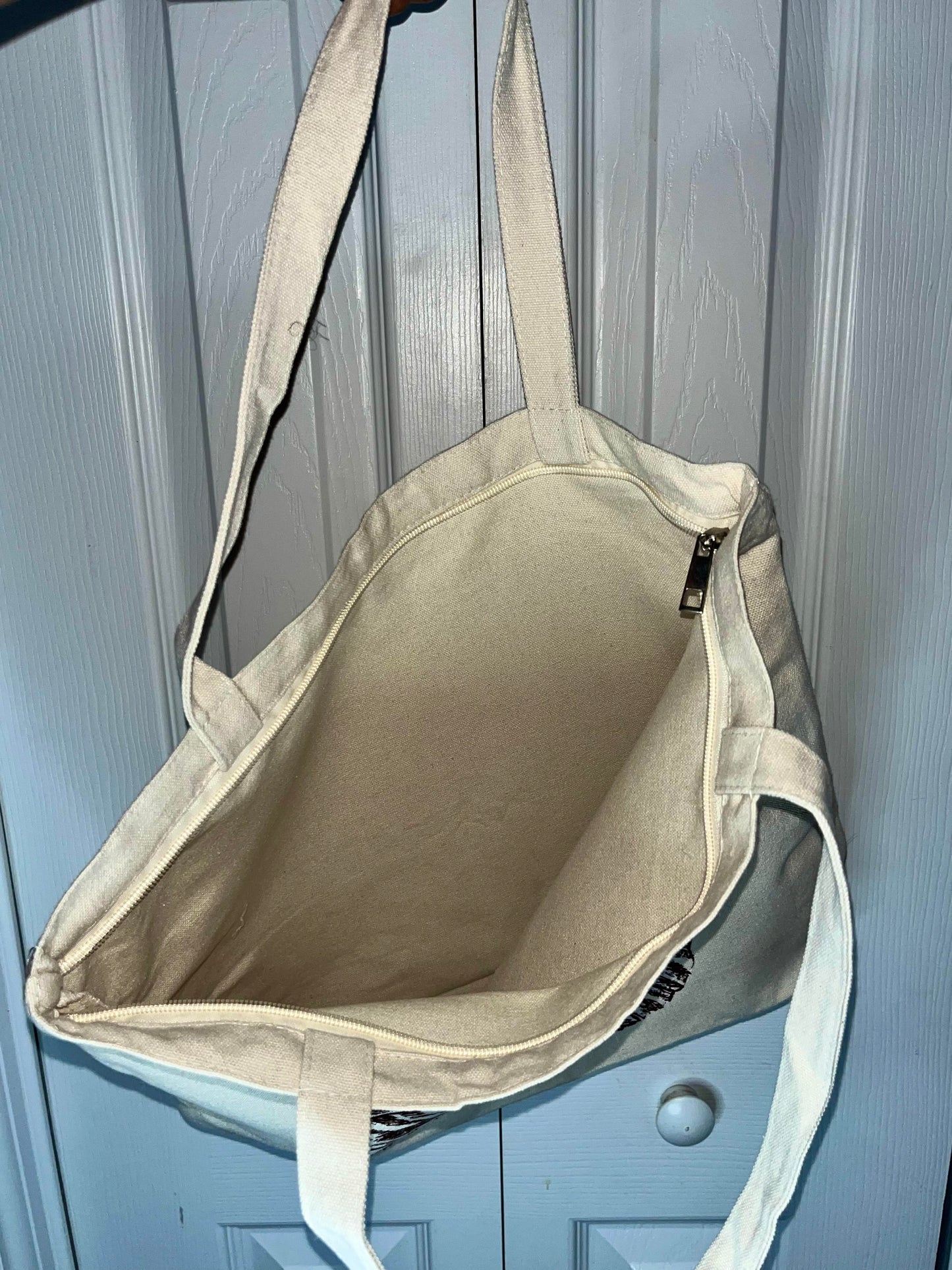 Brown Butterfly Tote Bag