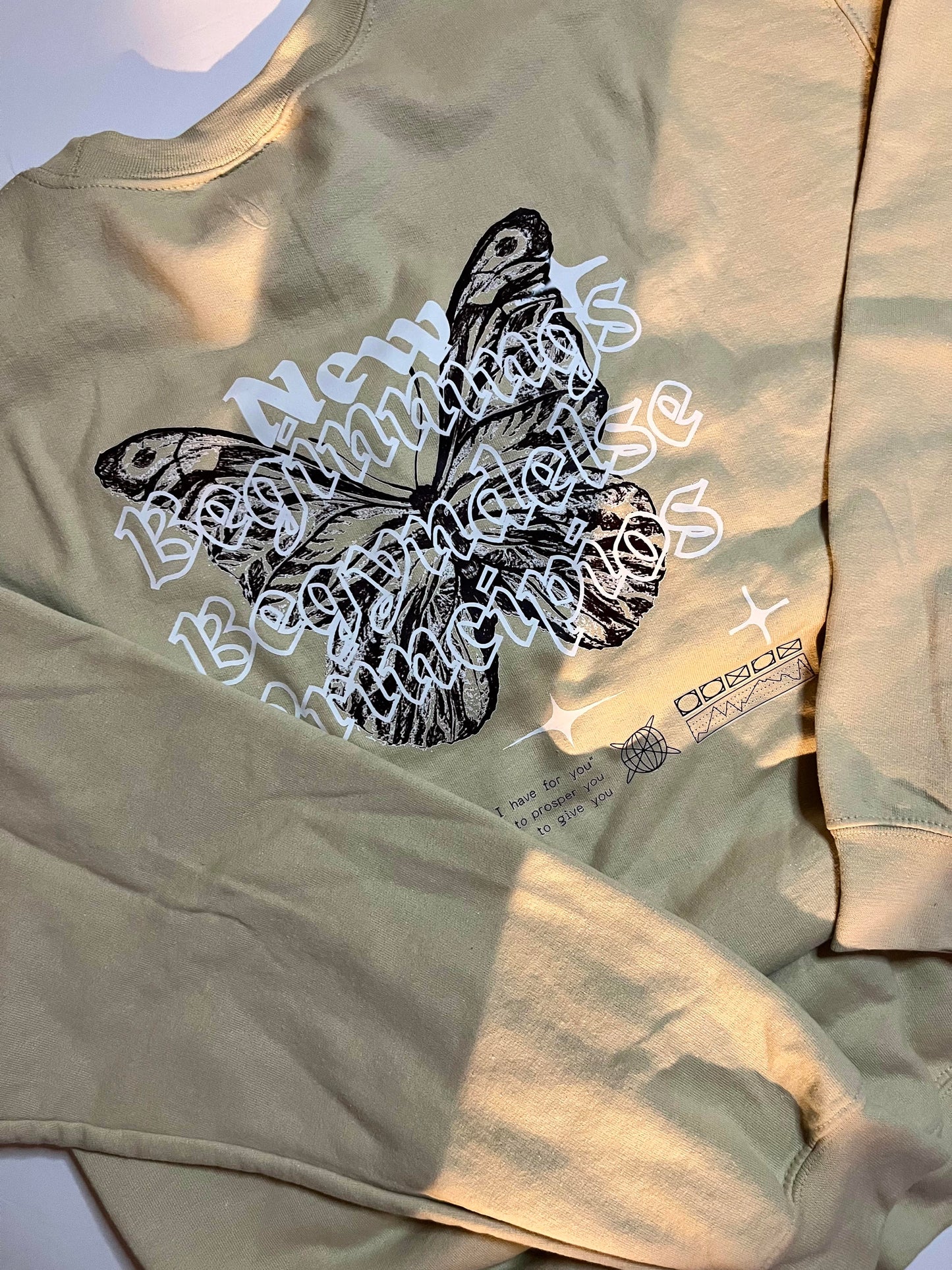 Tan New Beginnings Crewneck