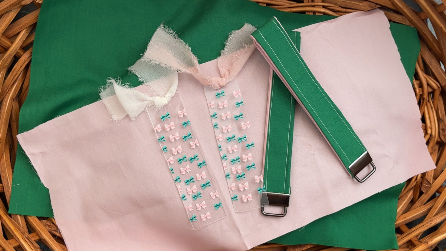 Pink & Green Bow Bookmarks