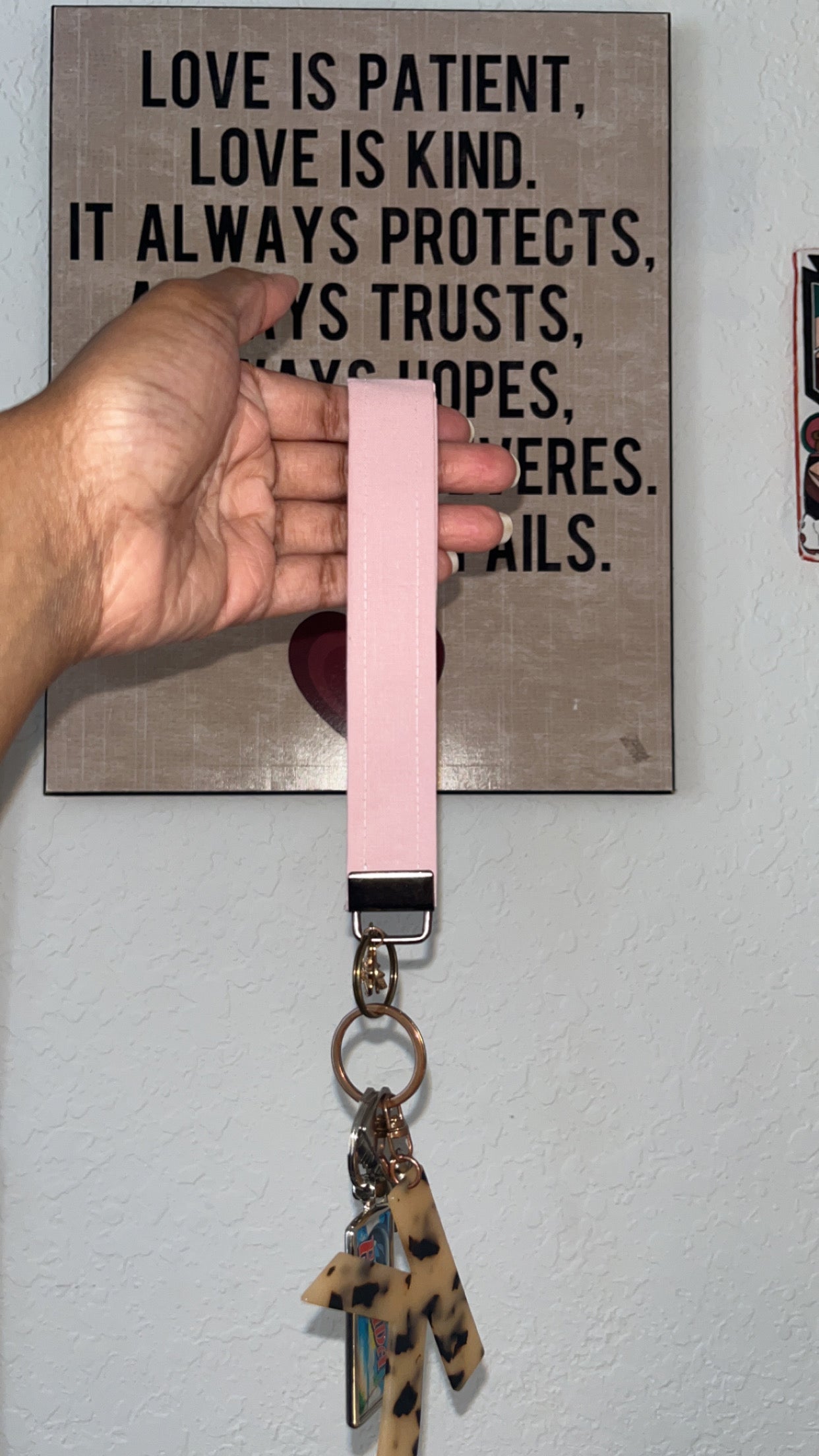 Pink and Pretty Keychain Wristlet