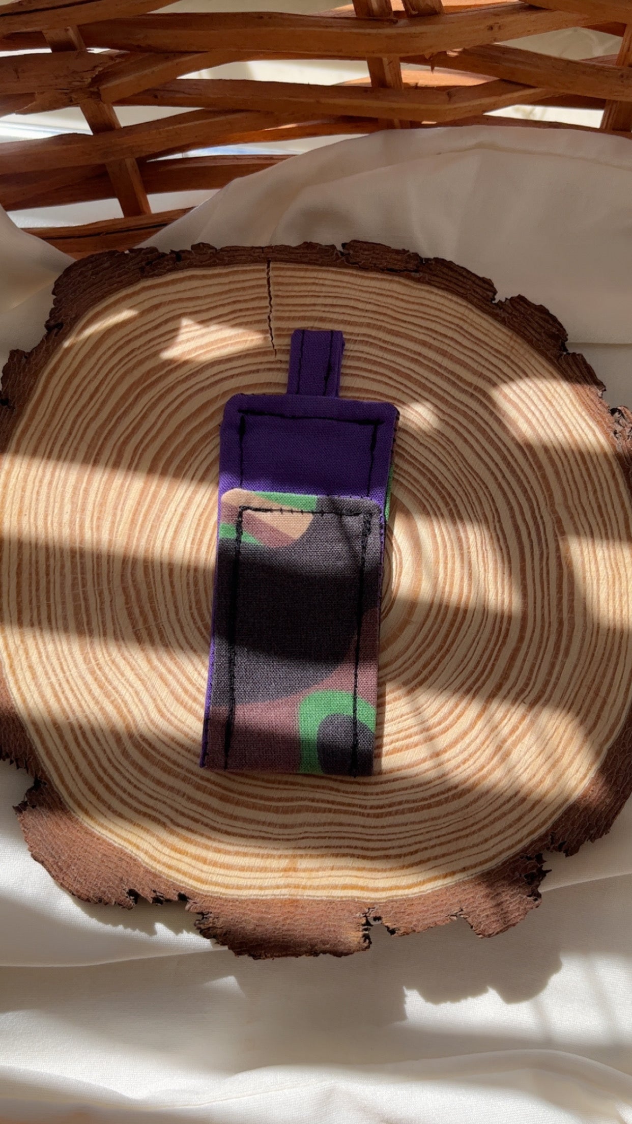 Purple & Camo Chapstick Holder