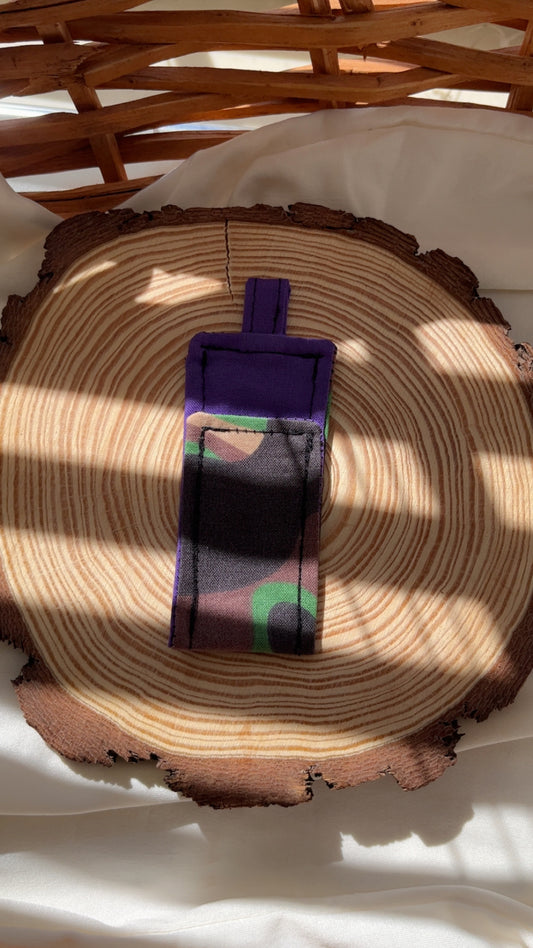 Purple & Camo Chapstick Holder