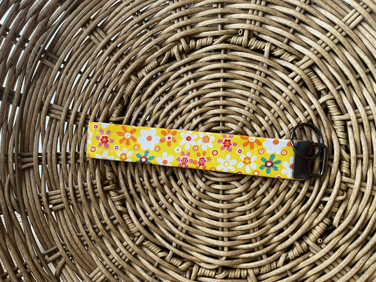 Summer Flowers Keychain Wristlet