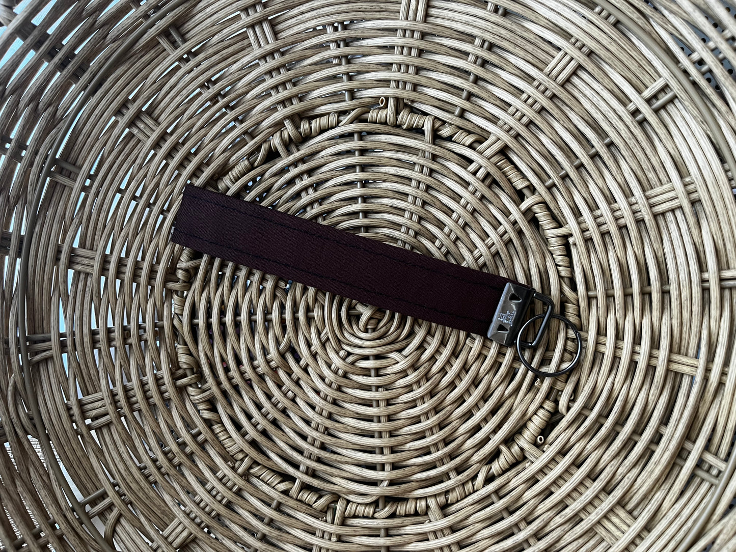Brown Keychain Wristlet