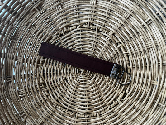 Brown Keychain Wristlet