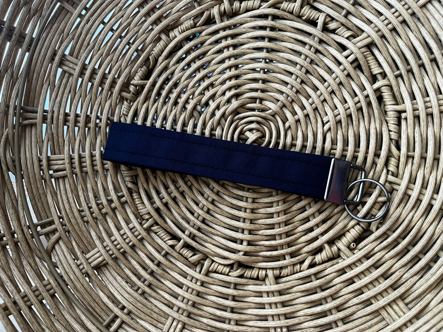 Navy Keychain Wristlet
