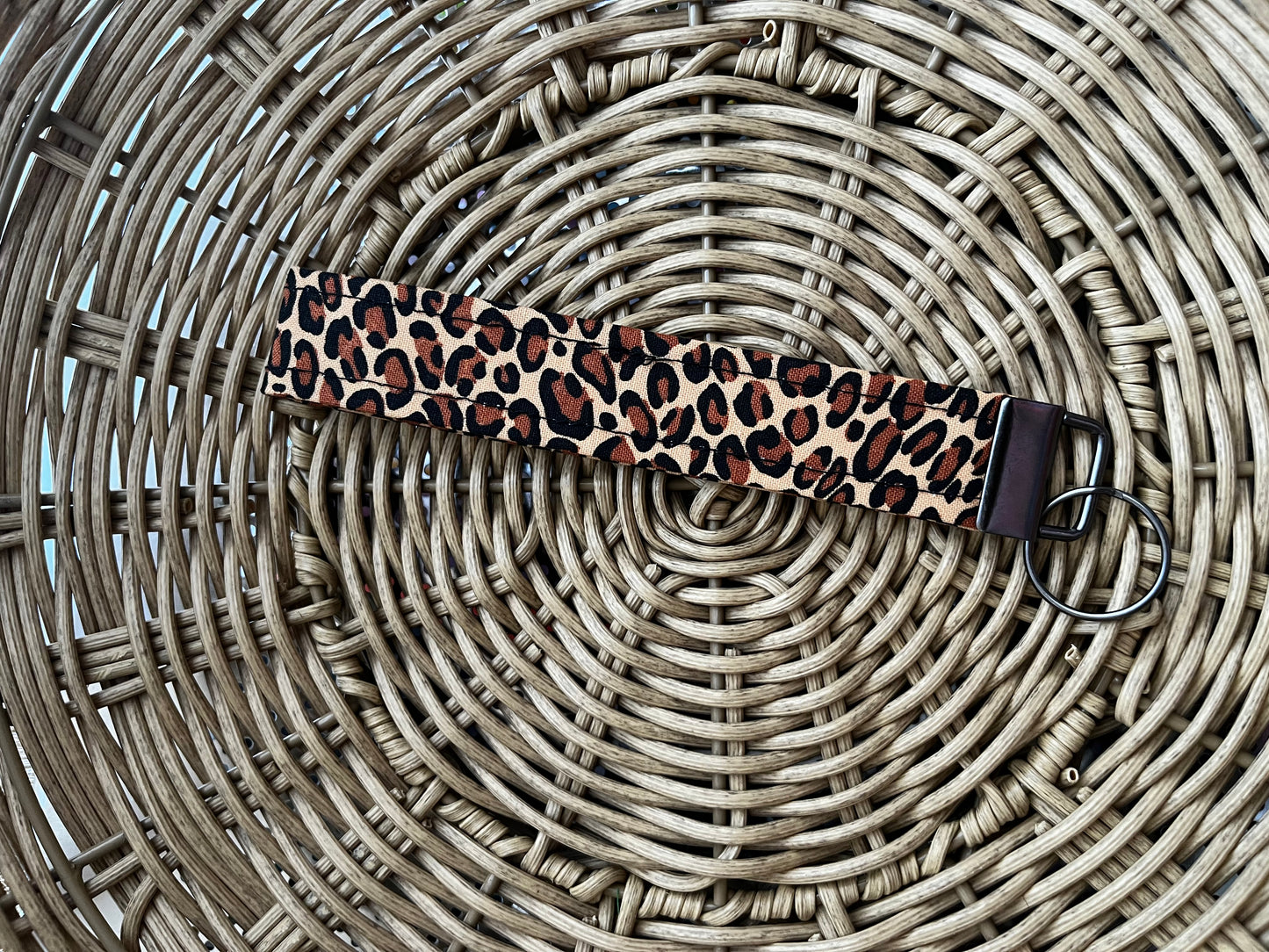 Cheetah Keychain Wristlet