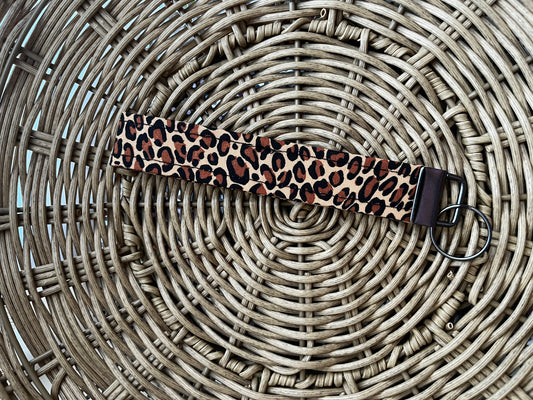 Cheetah Keychain Wristlet