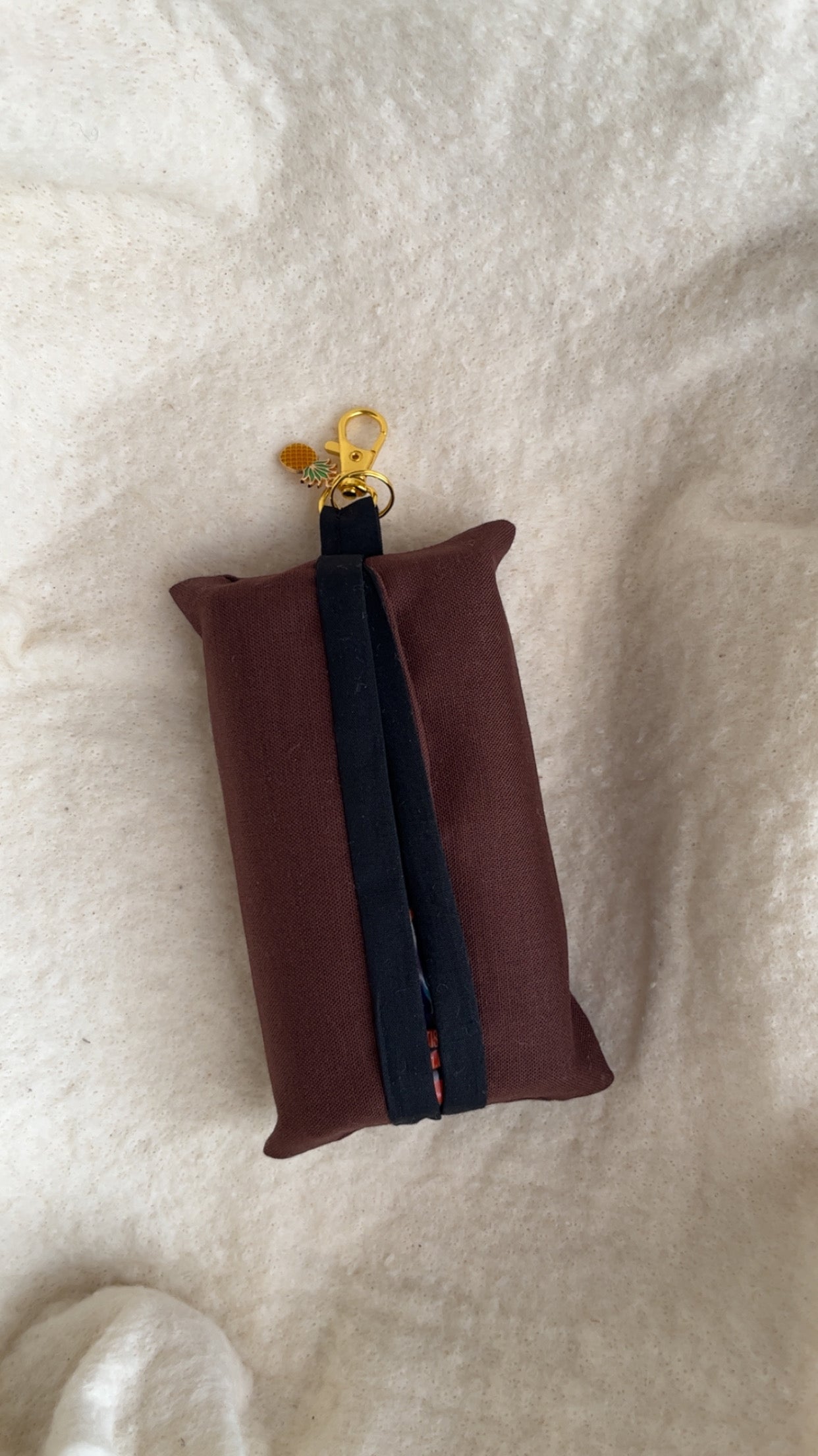 Brown & Black Tissue Holder