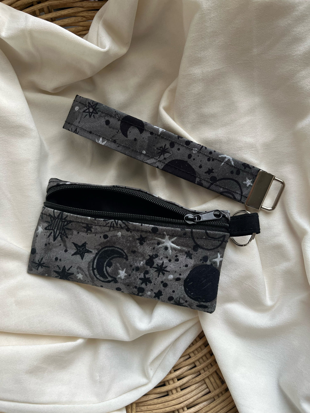 Gray Sky Keychain Wristlet & Mini Pouch
