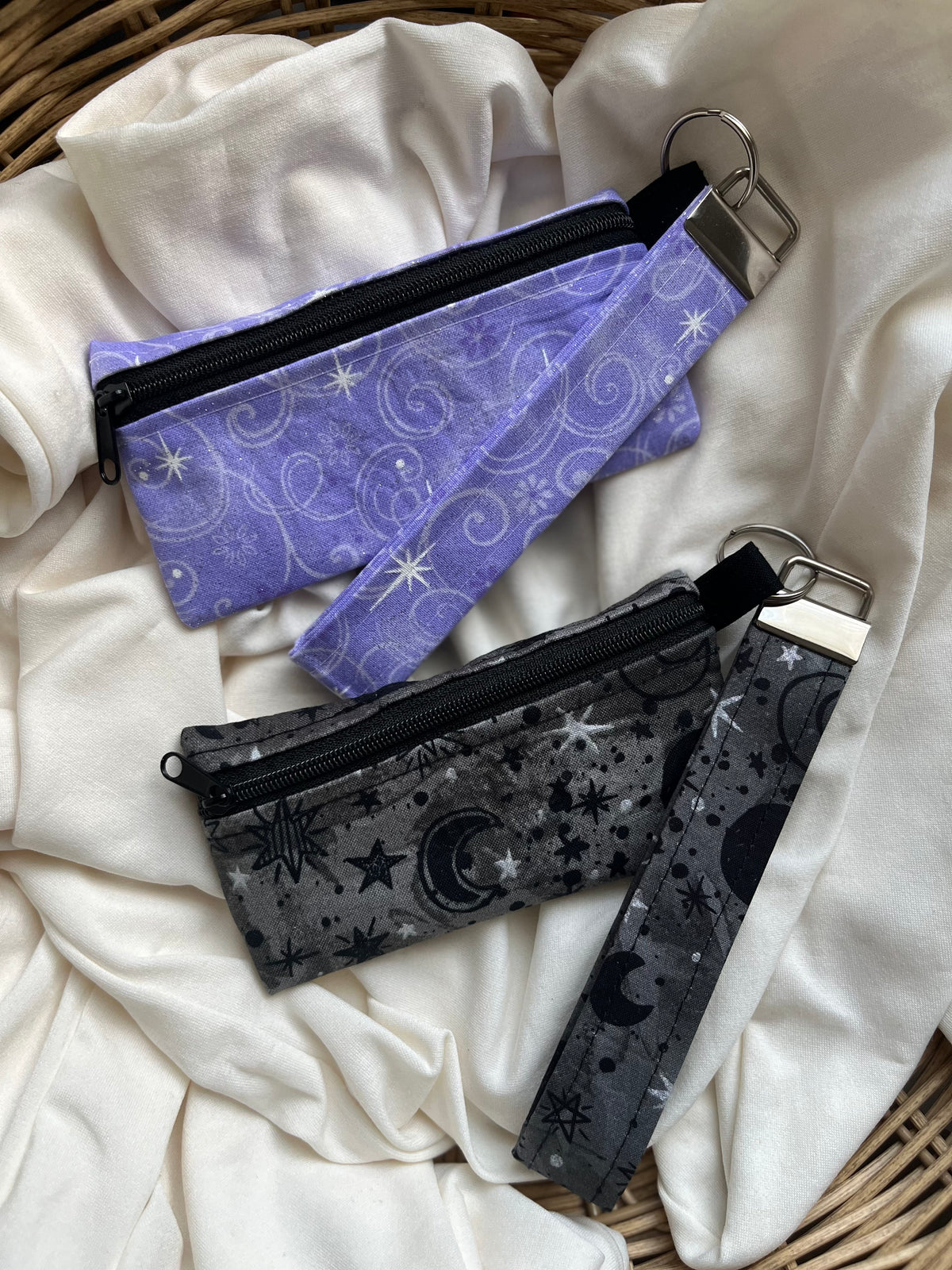 Gray Sky Keychain Wristlet & Mini Pouch