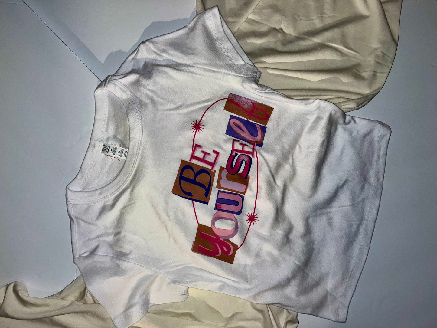 Pink Be Yourself Baby Tee