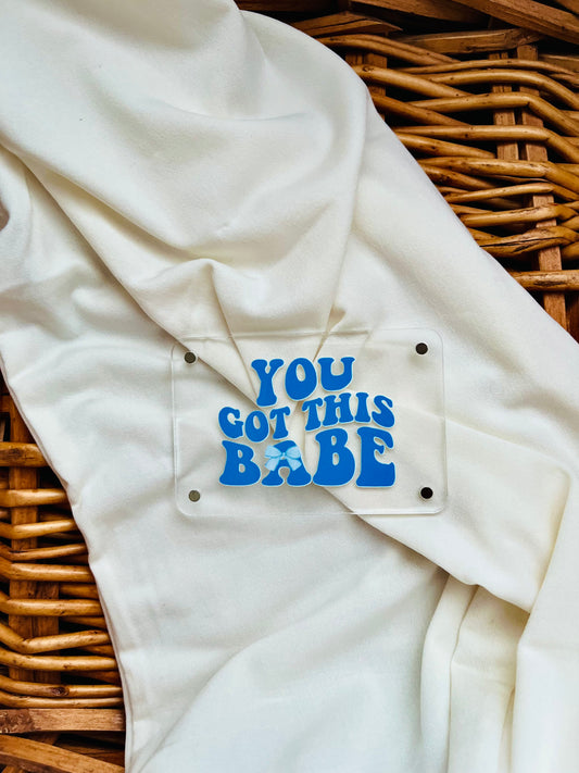 You Got This, Babe Motivational Bow Magnet