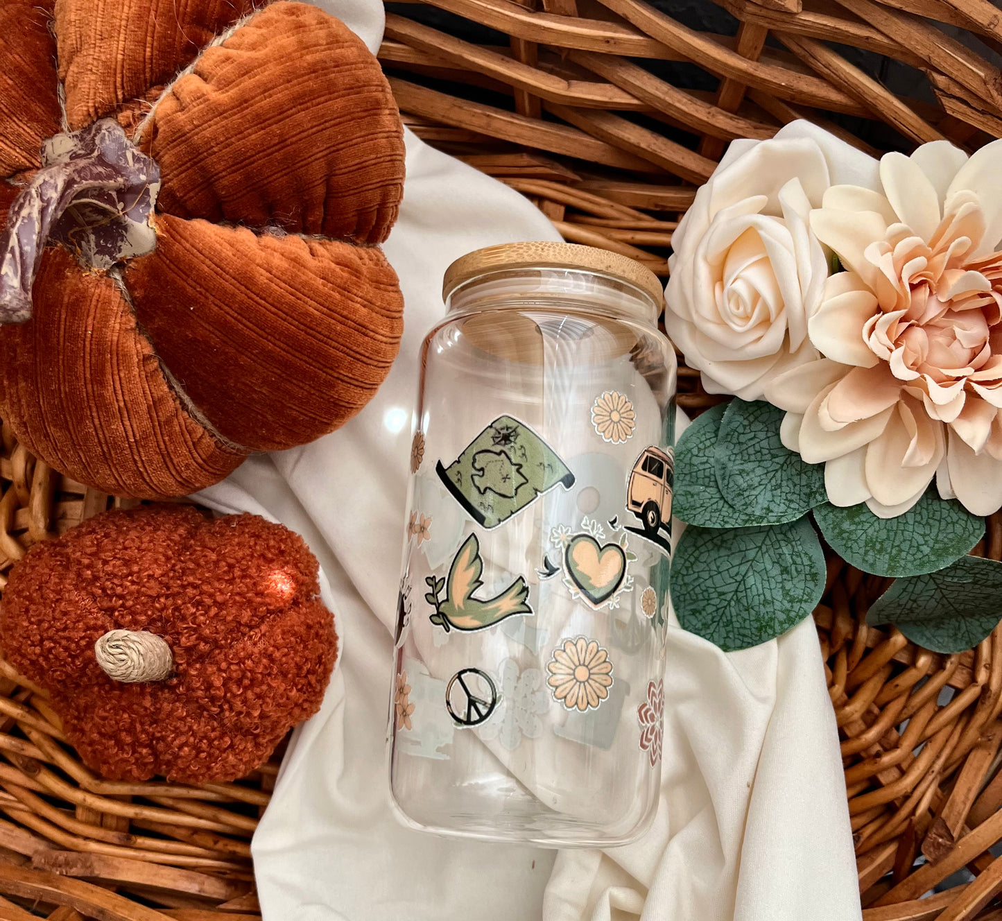 Boho Bliss Glass Tumbler