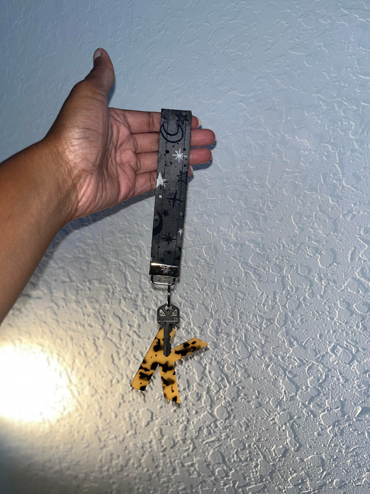 Gray Sky Keychain Wristlet